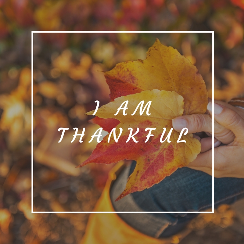 Take time to be thankful